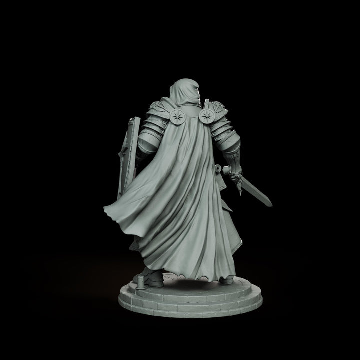 Holy Paladin Divine Judge, PaintedOrNot Original Design Unpainted Mini | 5 Sizes /Scales
