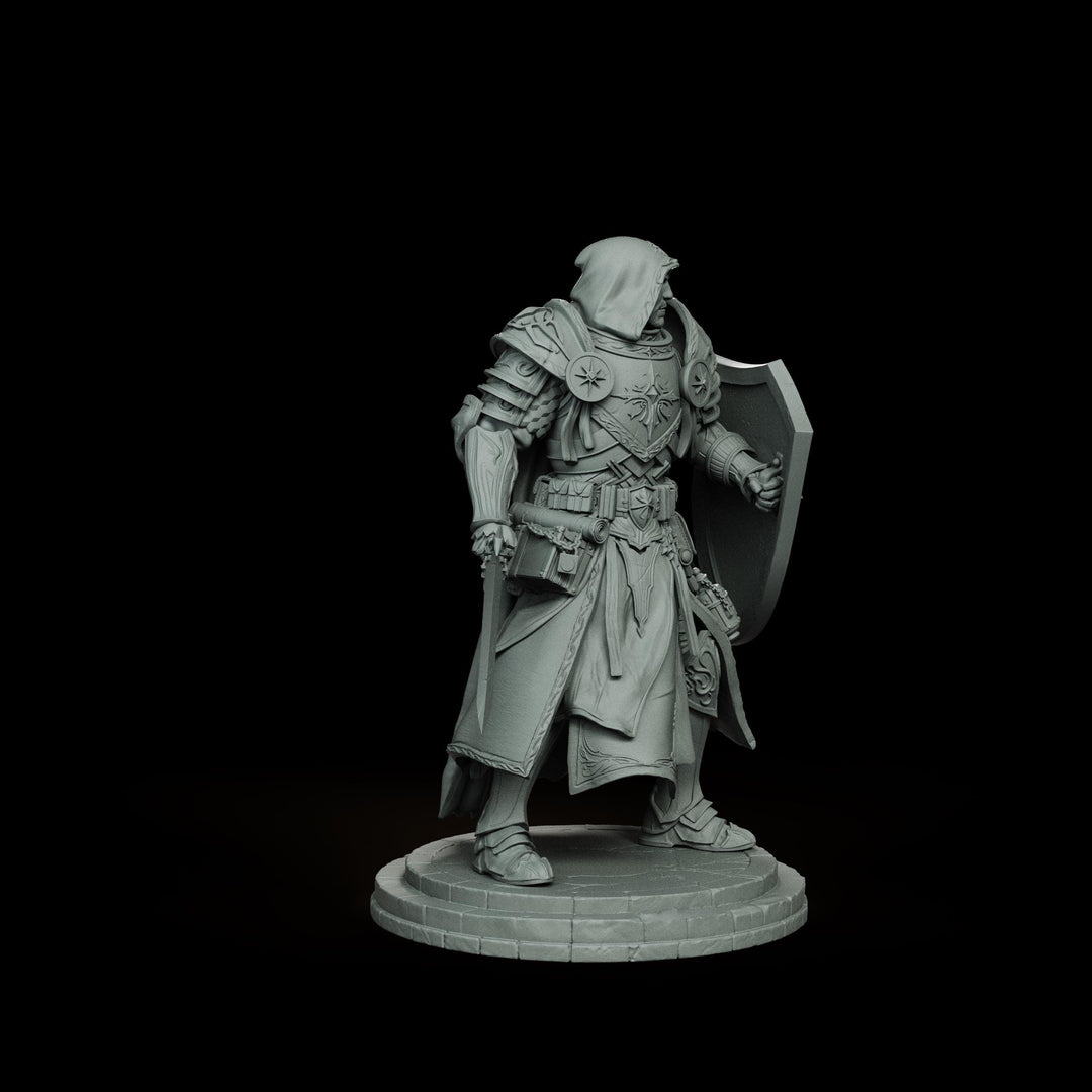 Holy Paladin Divine Judge, PaintedOrNot Original Design Unpainted Mini | 5 Sizes /Scales