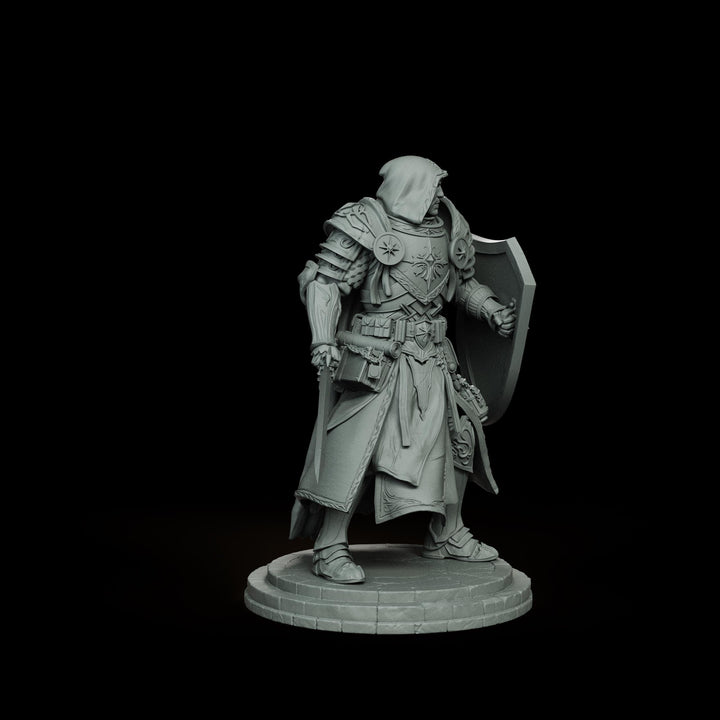Holy Paladin Divine Judge, PaintedOrNot Original Design Unpainted Mini | 5 Sizes /Scales