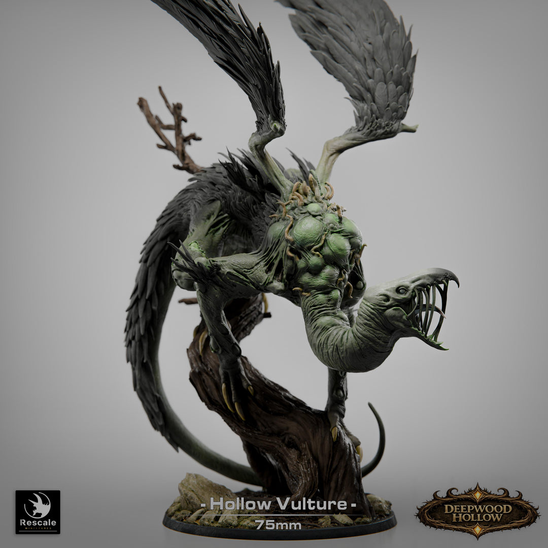 Carrion Horror Monster Miniature | Corrupted Vulture | Unpainted Resin 28mm 32mm 54mm 75mm 100mm