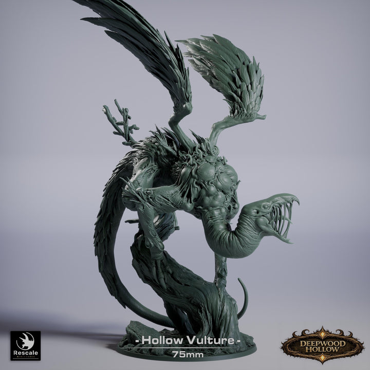 Carrion Horror Monster Miniature | Corrupted Vulture | Unpainted Resin 28mm 32mm 54mm 75mm 100mm