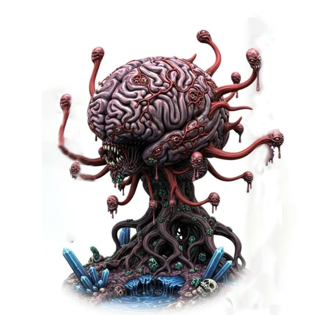 Brain Horror Miniature | Eldritch Aberration | Medium Large Huge Gargantuan Resin Figure