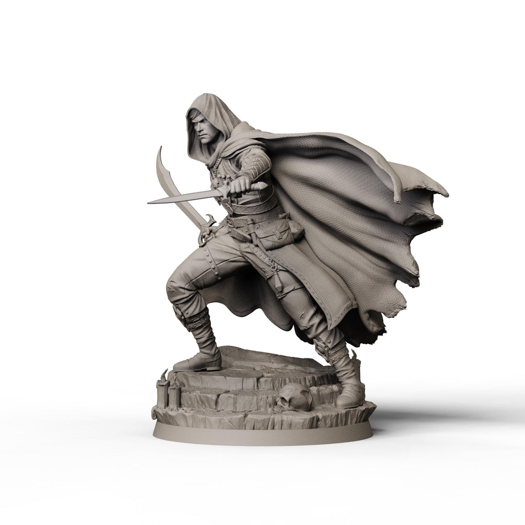 Rogue Miniature STL | Vasili with Scimitar and Dagger | Digital Download