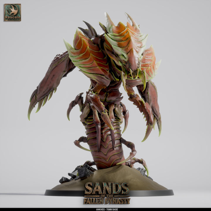 Ankheg Miniature Burrowing Monster | DnD Boss Creature | UNPAINTED Resin Pathfinder RPG