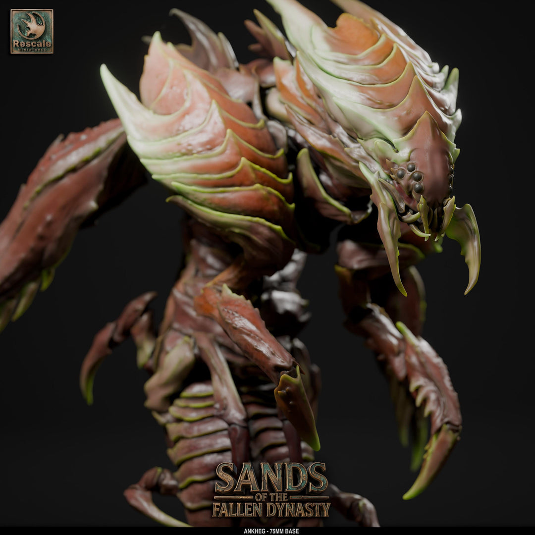 Ankheg Miniature Burrowing Monster | DnD Boss Creature | UNPAINTED Resin Pathfinder RPG