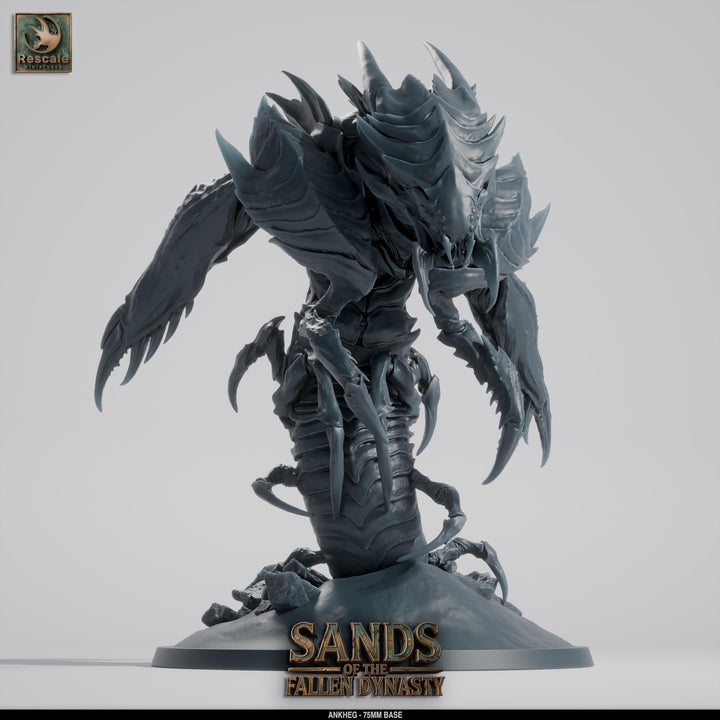 Ankheg Miniature Burrowing Monster | DnD Boss Creature | UNPAINTED Resin Pathfinder RPG