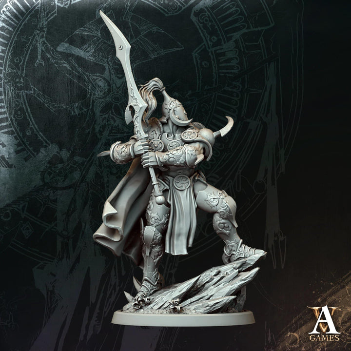 Greatsword Knight Miniature | Armored Fighter Warrior | UNPAINTED Resin