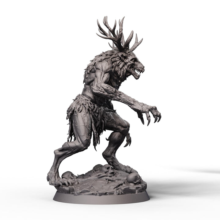 Wendigo Monster Unpainted Miniature, PaintedOrNot Original Resin Horror Boss for DnD 5E Pathfinder