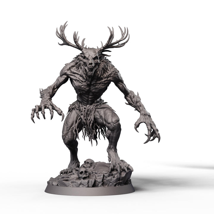 Wendigo Monster Unpainted Miniature, PaintedOrNot Original Resin Horror Boss for DnD 5E Pathfinder