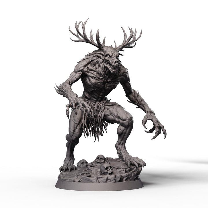 Wendigo Monster Unpainted Miniature, PaintedOrNot Original Resin Horror Boss for DnD 5E Pathfinder