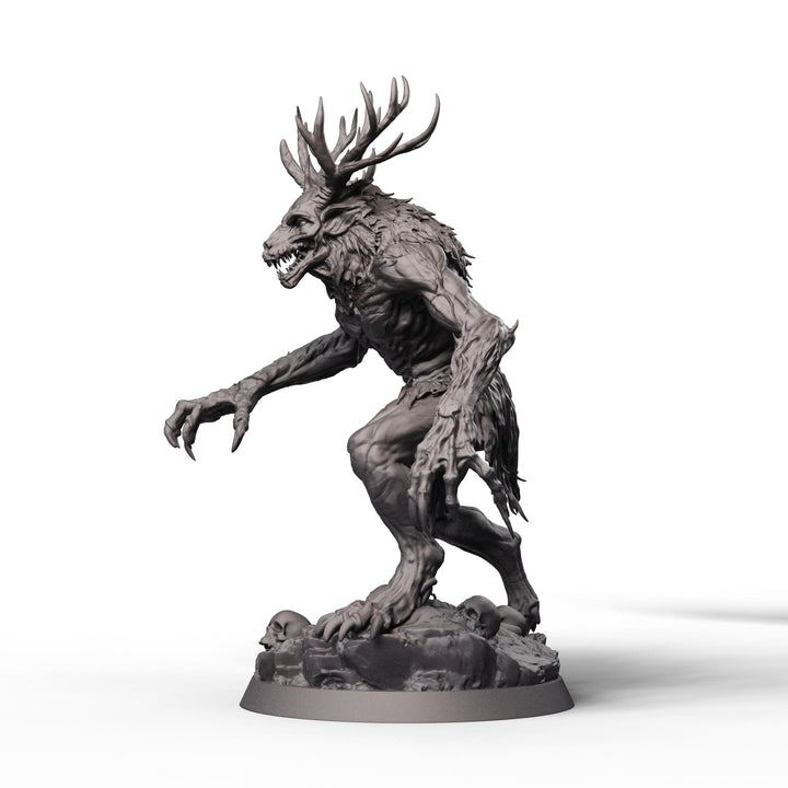 Wendigo Monster Unpainted Miniature, PaintedOrNot Original Resin Horror Boss for DnD 5E Pathfinder
