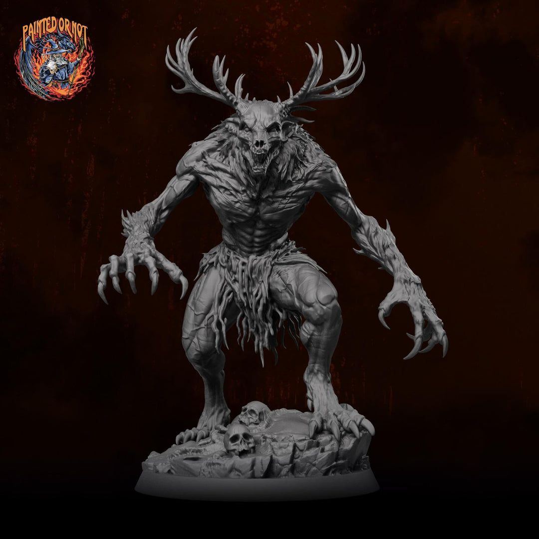 Wendigo Monster Unpainted Miniature, PaintedOrNot Original Resin Horror Boss for DnD 5E Pathfinder