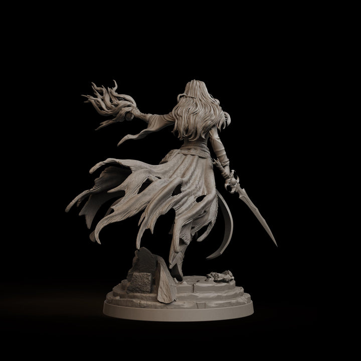 Female Warlock Unpainted Miniature, Malyra Eldritch Warlock, PaintedOrNot Original Resin Mini for DnD 5E