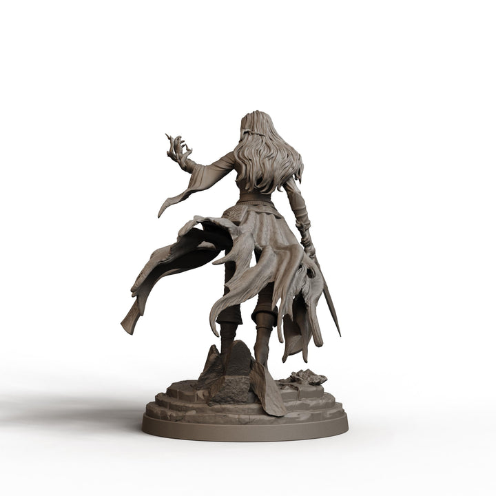 Female Warlock Unpainted Miniature, Malyra Pactblade Warlock, PaintedOrNot Original Resin Mini for DnD 5E