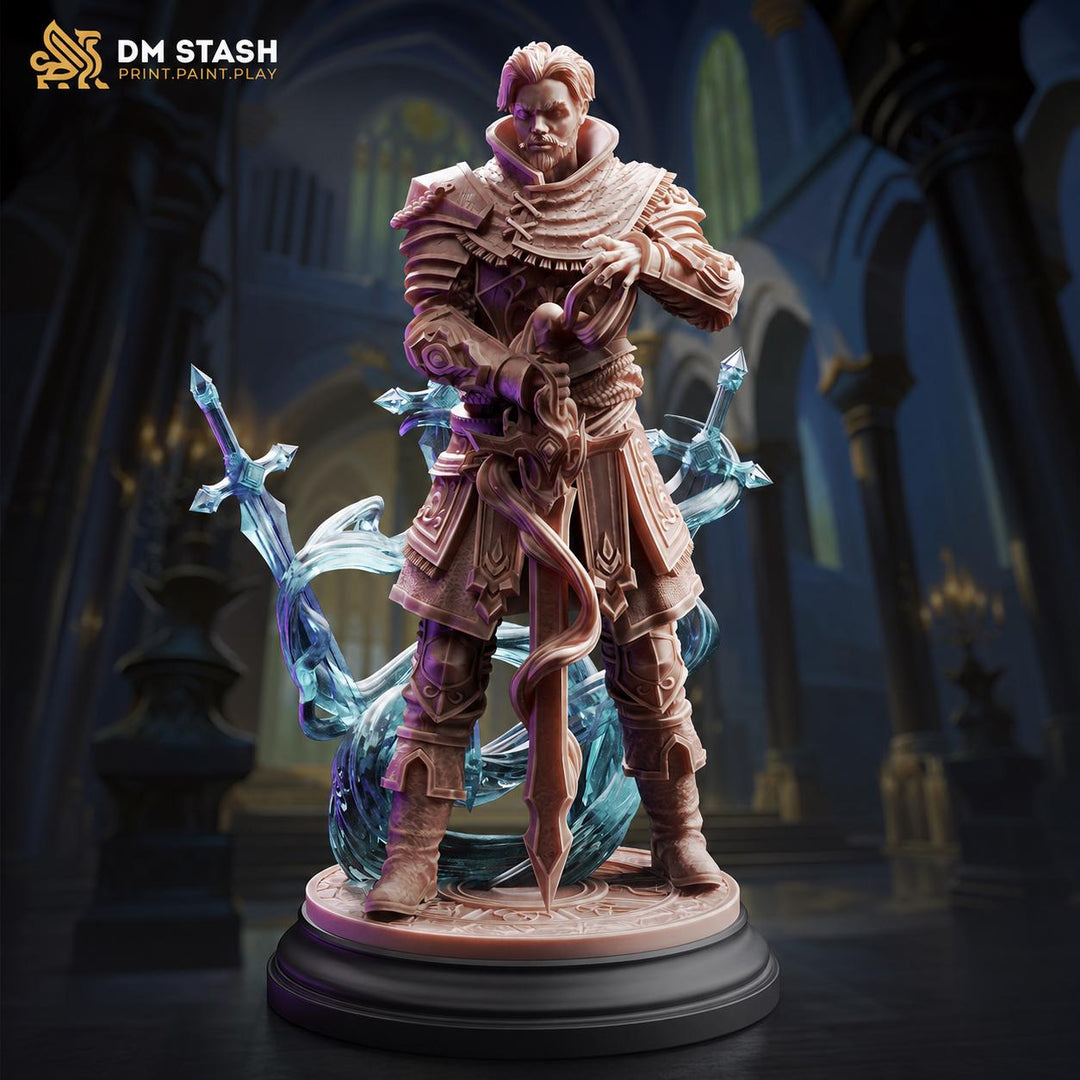 Human Sorcerer Miniature | Arcane Spellcaster | Resin 28mm 32mm 54mm 75mm 100mm