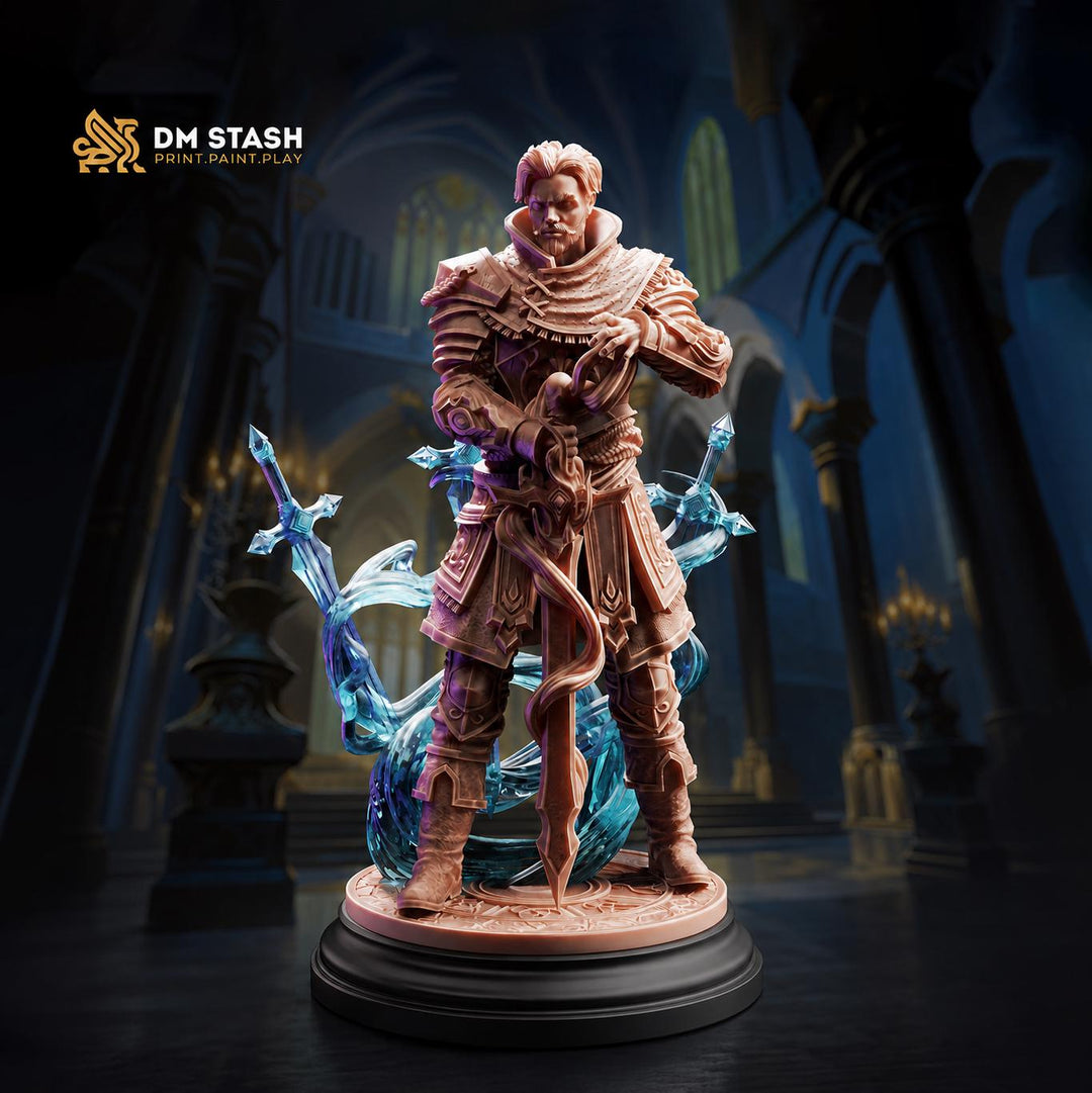 Human Sorcerer Miniature | Arcane Spellcaster | Resin 28mm 32mm 54mm 75mm 100mm