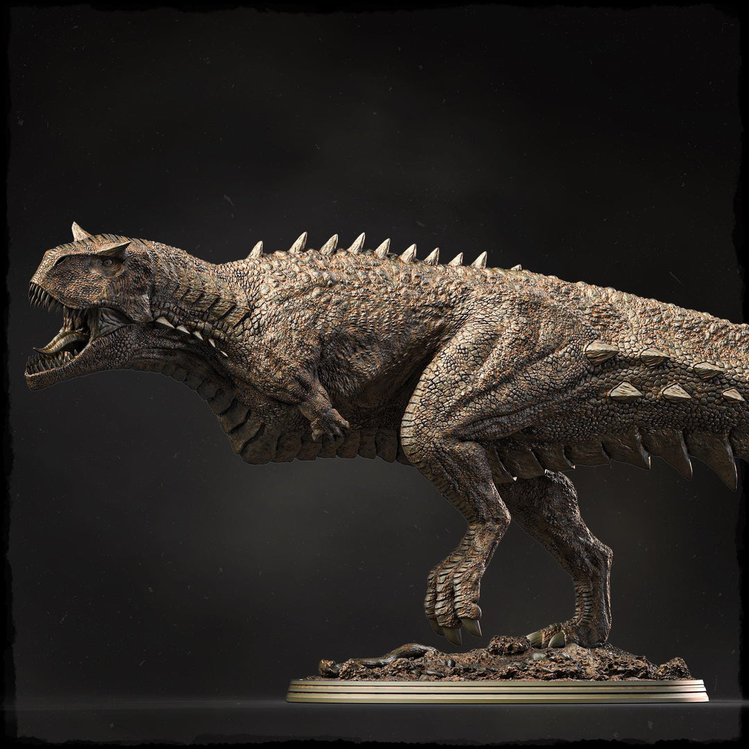 Carnotaurus Dinosaur Miniature | Prehistoric Predator Monster | UNPAINTED Resin DnD Pathfinder