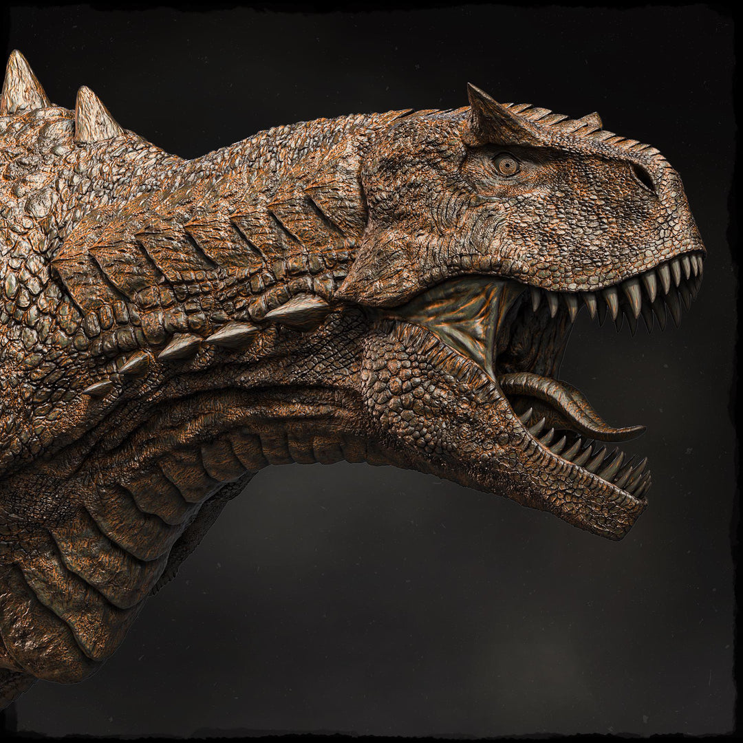 Carnotaurus Dinosaur Miniature | Prehistoric Predator Monster | UNPAINTED Resin DnD Pathfinder