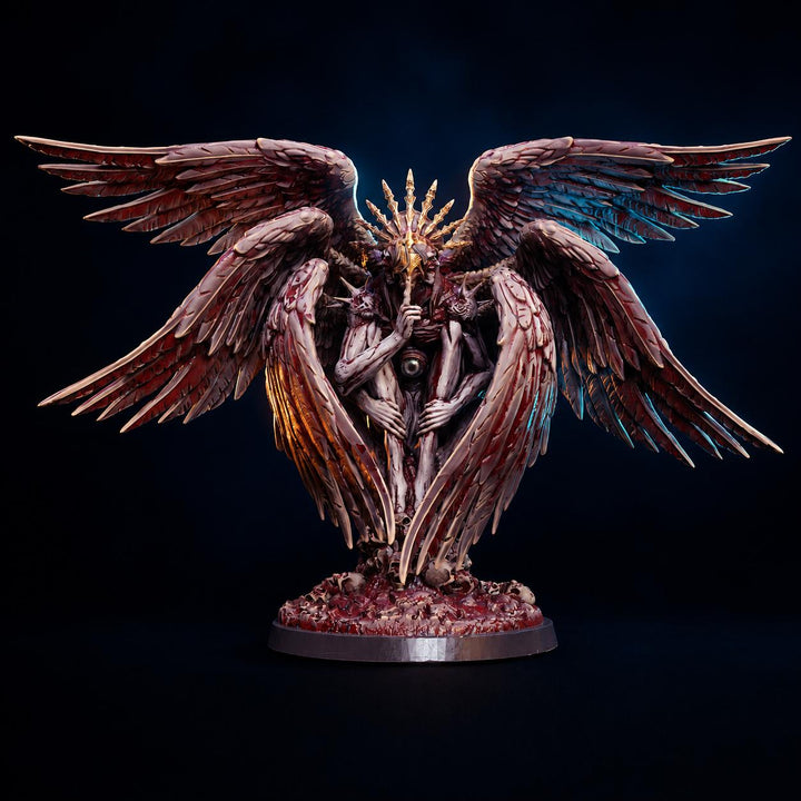 Fallen Angel Miniature | Winged Demon Boss | UNPAINTED Resin DnD Pathfinder