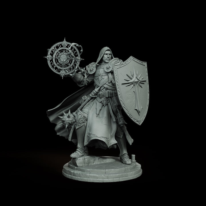 War Cleric Battle Priest Magic, PaintedOrNot Original Design Unpainted Mini | 5 Sizes /Scales