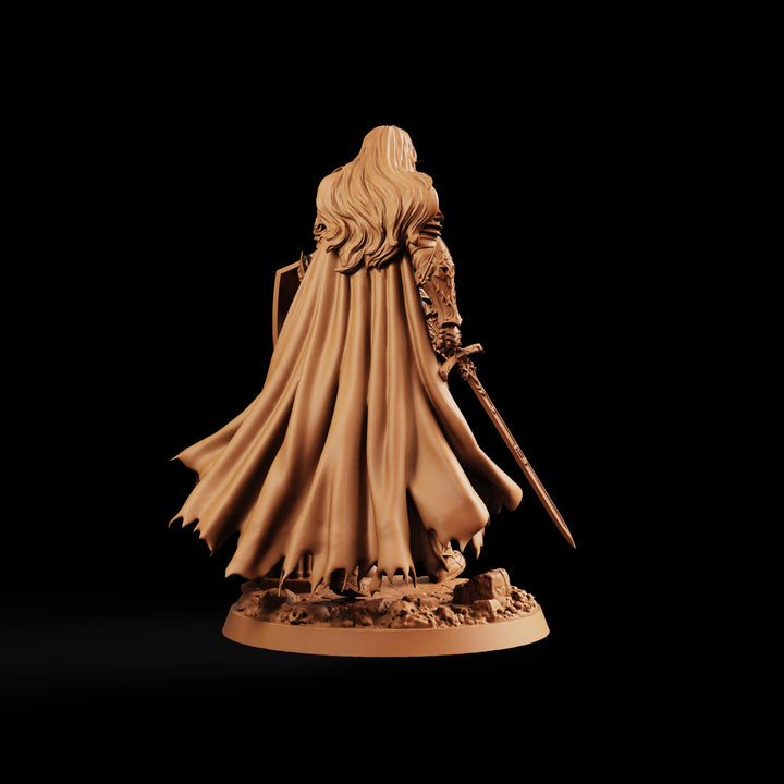 Female Paladin Miniature, Liora Sword Shield Holy Knight, PaintedOrNot Original DnD Pathfinder