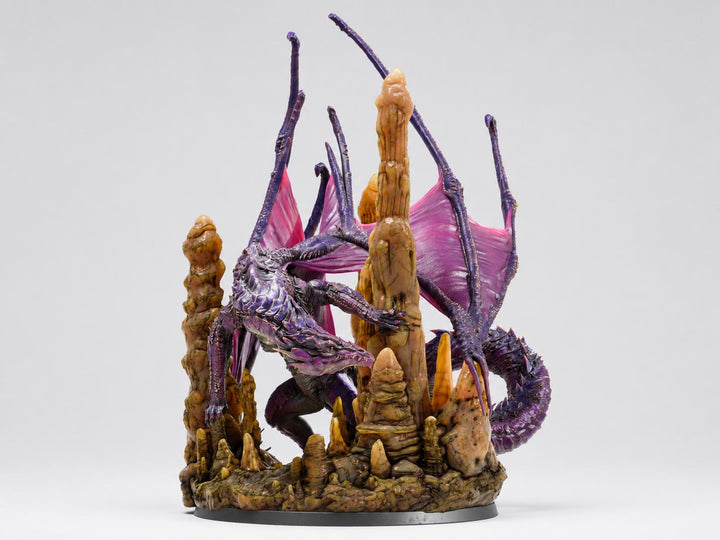 Deep Dragon Miniature | Cave Dragon Boss Monster | Unpainted Resin DnD Pathfinder