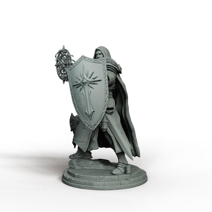 Holy Paladin Divine Judge Miniature | Corvane Magic Pose | PaintedOrNot Original Unpainted Mini | 5 Sizes