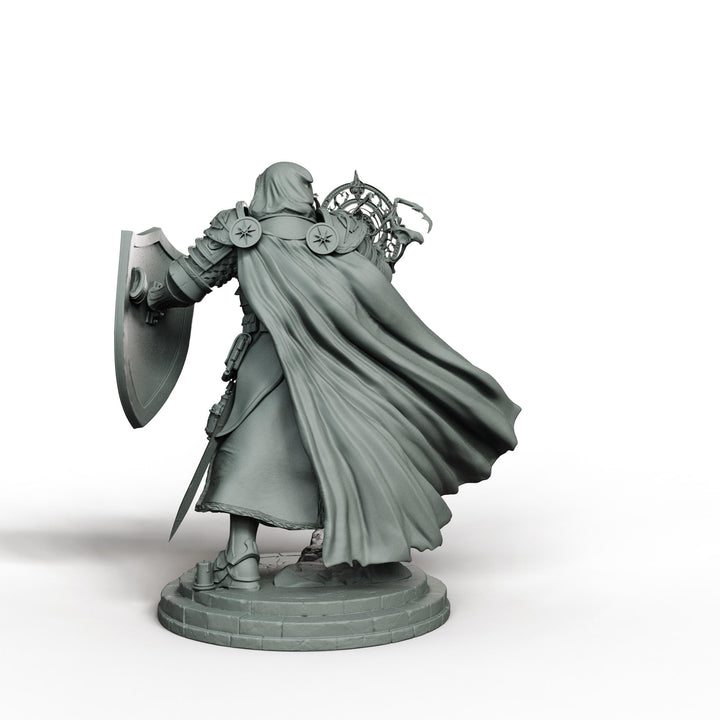 Holy Paladin Divine Judge Miniature | Corvane Magic Pose | PaintedOrNot Original Unpainted Mini | 5 Sizes
