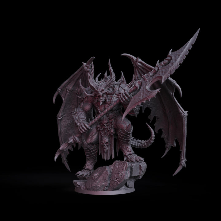 Demon Lord Miniature | Narzakar Winged Greater Demon | PaintedOrNot Original DnD 5E Pathfinder