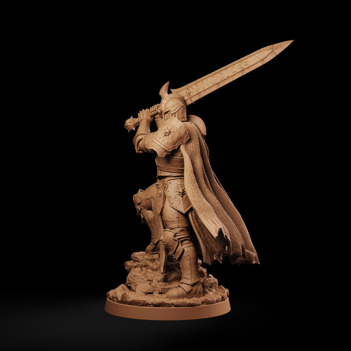 Evil Paladin Miniature | Keldavain Armored Blackguard Knight | PaintedOrNot Original DnD Pathfinder