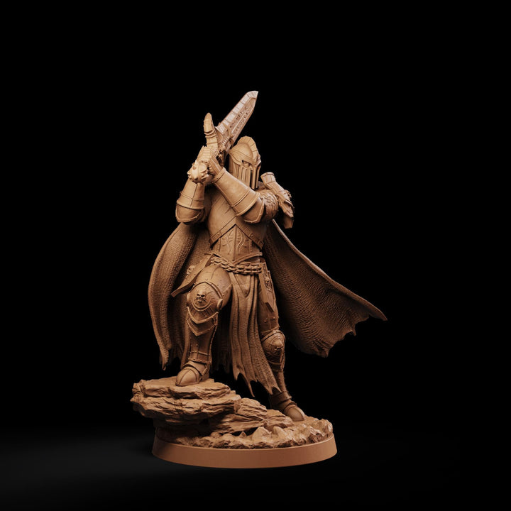 Evil Paladin Miniature | Keldavain Armored Blackguard Knight | PaintedOrNot Original DnD Pathfinder