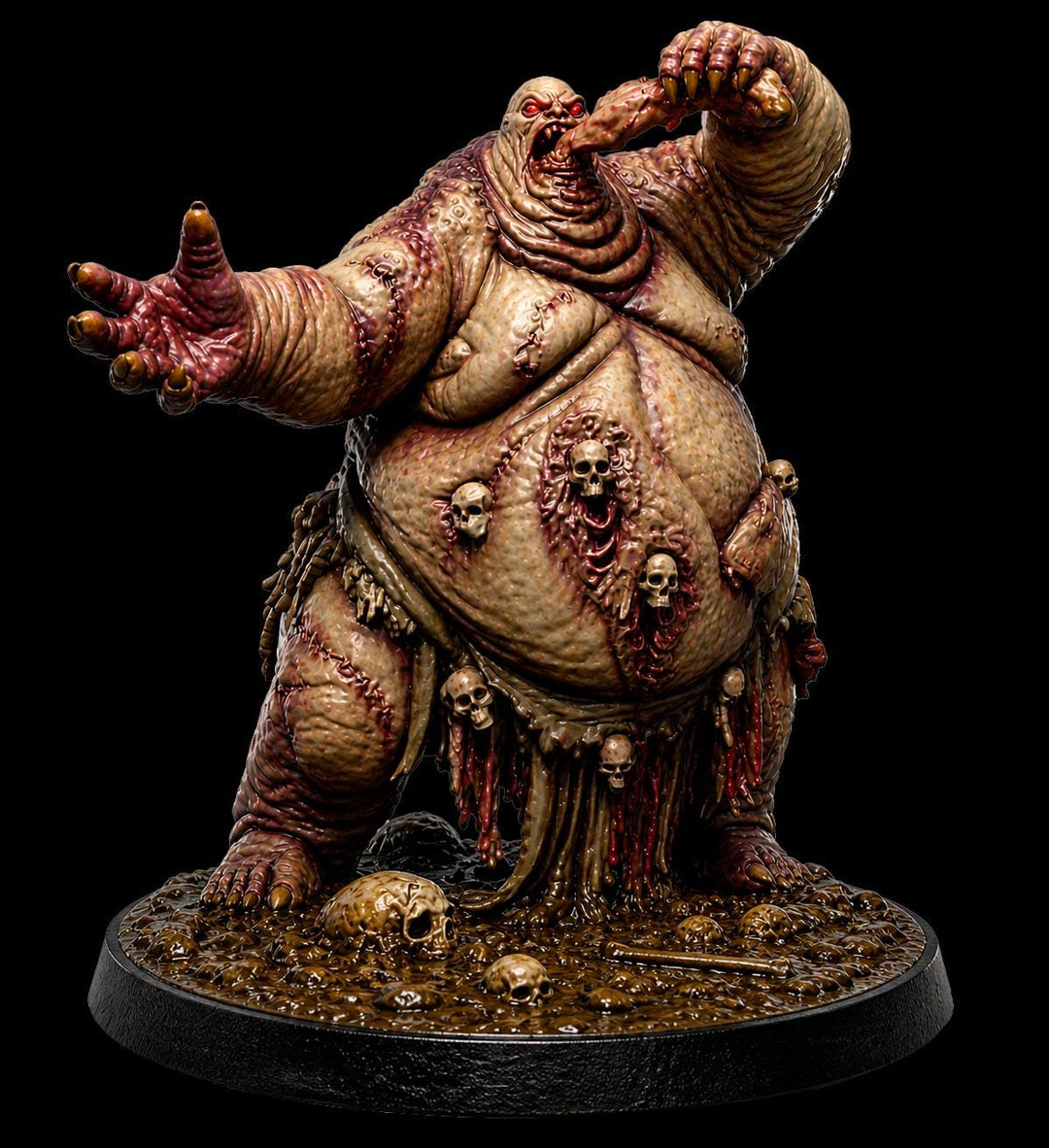 Flesh Eater Miniature | Bloated Horror Boss Monster | UNPAINTED Resin DnD 5E Pathfinder