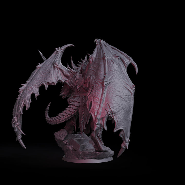 Demon Lord Miniature | Narzakar Winged Greater Demon | PaintedOrNot Original DnD 5E Pathfinder