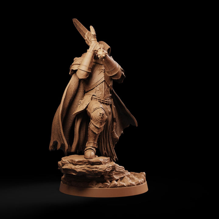 Dark Paladin Miniature | Seldravan Hooded Fallen Knight | PaintedOrNot Original DnD Pathfinder