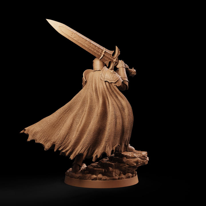 Evil Paladin Miniature | Keldavain Armored Blackguard Knight | PaintedOrNot Original DnD Pathfinder