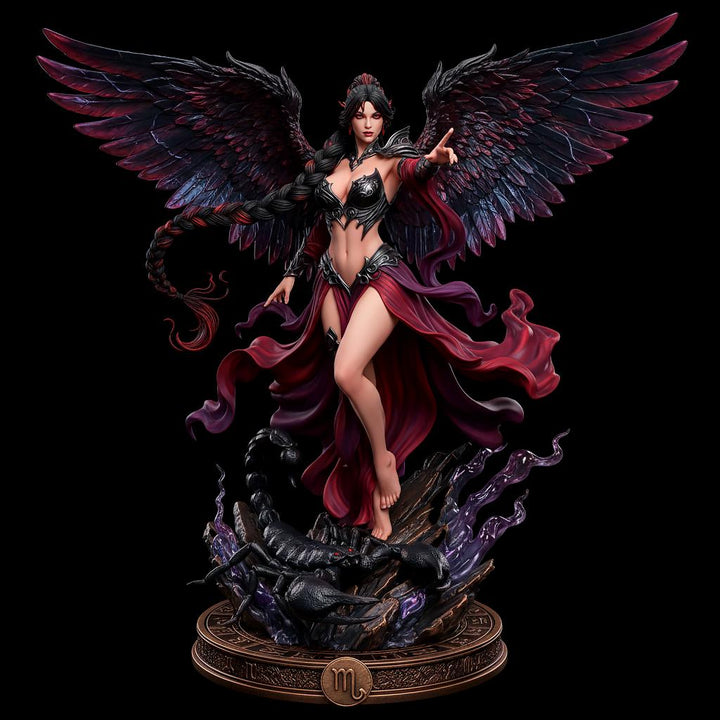 Female Scorpio Zodiac Miniature | Celestial Sorceress NSFW Topless | UNPAINTED Resin DnD Pathfinder