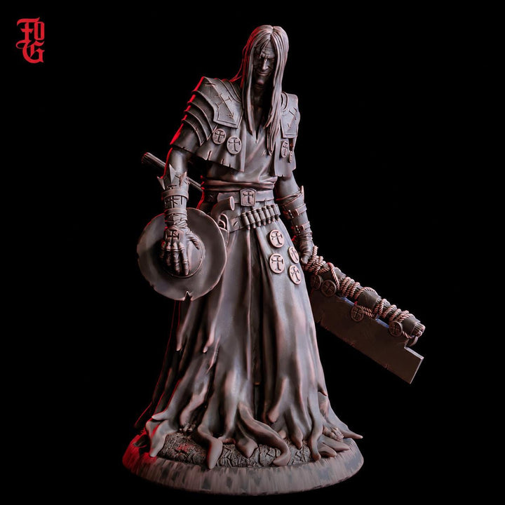 Witch Hunter Miniature | Monster Slayer Fighter Gunslinger | UNPAINTED Resin DnD 5E Pathfinder
