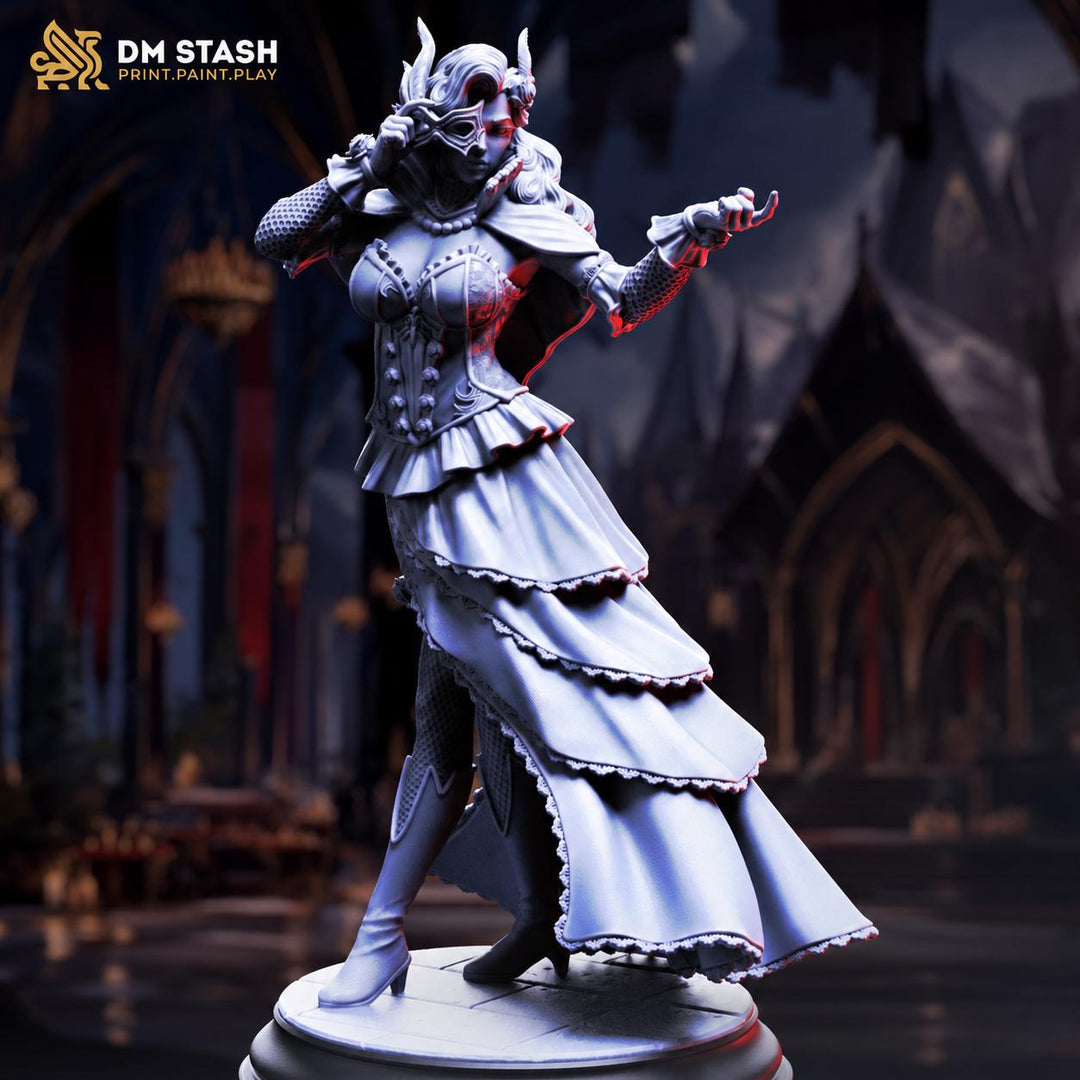 Female Vampire Miniature | Gothic Noblewoman Undead Lady | UNPAINTED Resin DnD Pathfinder