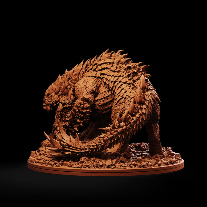 Tarrasque Miniature | Colossal Behemoth Boss Monster | Drovaskorn | UNPAINTED Resin 5E Pathfinder