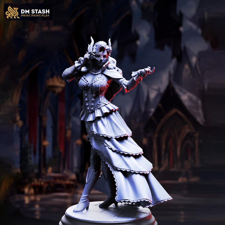 Female Vampire Miniature | Gothic Noblewoman Undead Lady | UNPAINTED Resin DnD Pathfinder