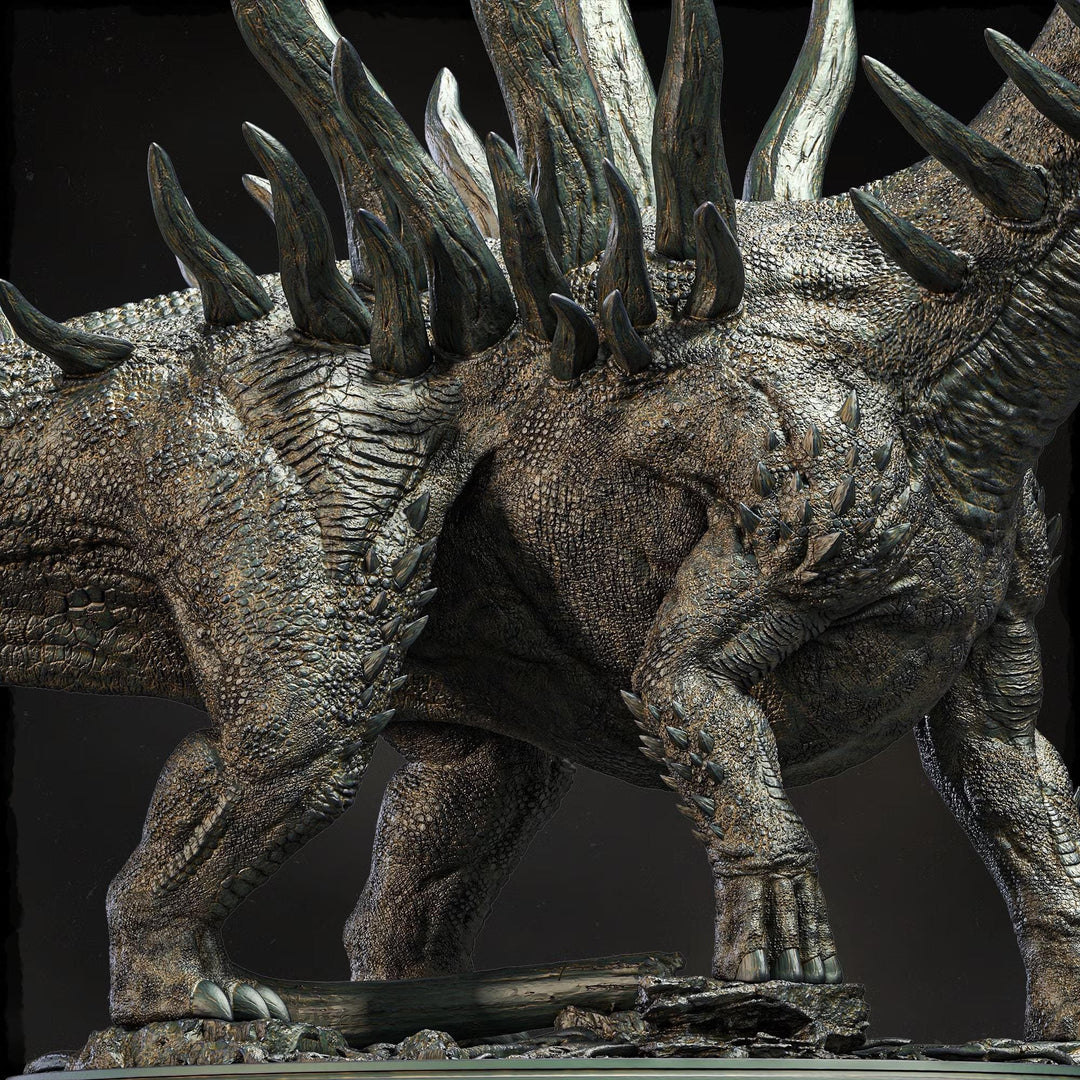 Gargantuan Spiked Sauropod Dinosaur Miniature | Prehistoric Beast | UNPAINTED Resin DnD Pathfinder