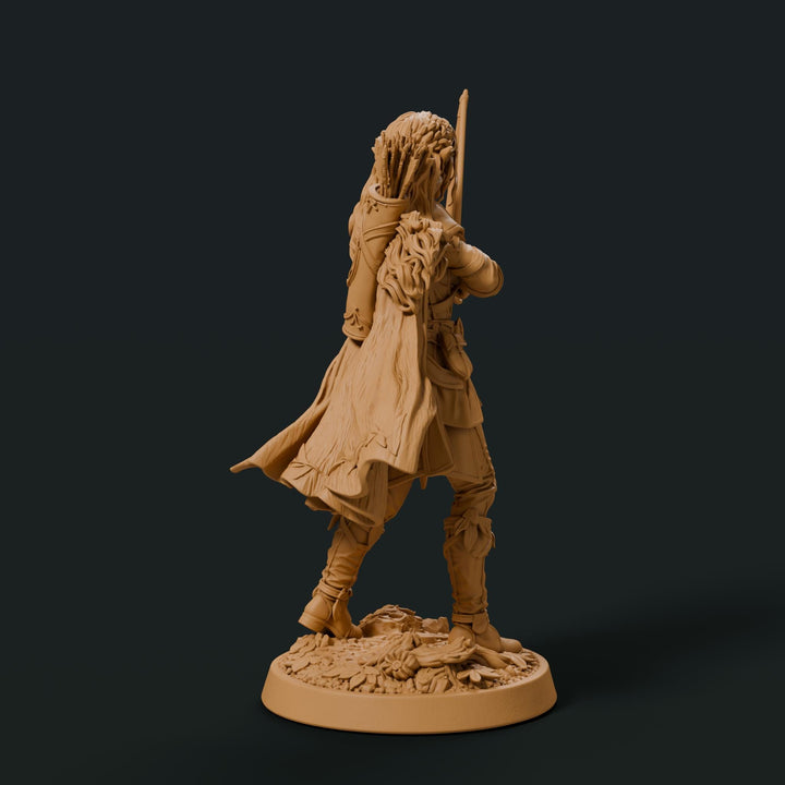 Female Elf Ranger Archer Miniature | Wood Elf Sharpshooter | DnD Pathfinder | Elavrielle | UNPAINTED Resin