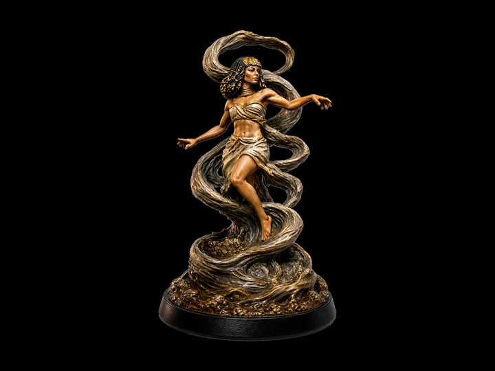 Egyptian Sorceress Miniature | Female Human Wizard Warlock Queen | UNPAINTED Resin DnD Pathfinder