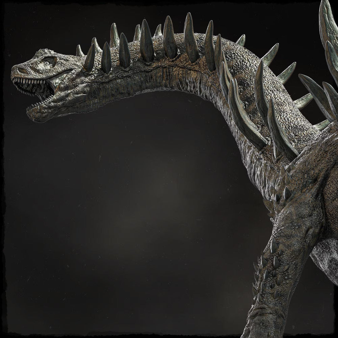 Gargantuan Spiked Sauropod Dinosaur Miniature | Prehistoric Beast | UNPAINTED Resin DnD Pathfinder