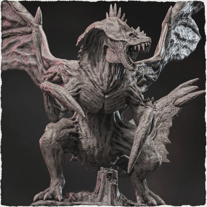 Mantis Dragon, Sci-Fi Space insectoid  (4 sizes) D&amp;D Resin Miniature unpainted | Resin Dragon Statue | Figurine Dungeons and Dragons 5e