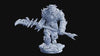 Bugbear Fighter Barbarian w/ Polearm PC NPC | 28mm,32mm,54mm,75mm,100mm Scales | Player Character D&D 5e Pathfinder Figurine | Flesh of Gods