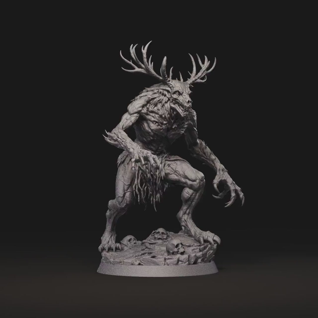 Wendigo Monster Unpainted Miniature, PaintedOrNot Original Resin Horror Boss for DnD 5E Pathfinder