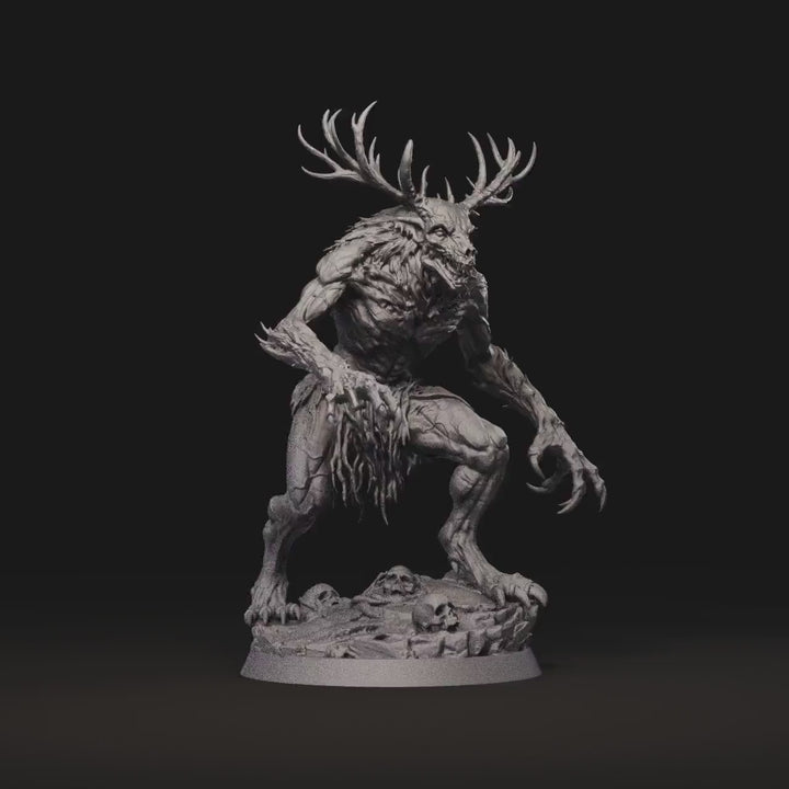Wendigo Monster Unpainted Miniature, PaintedOrNot Original Resin Horror Boss for DnD 5E Pathfinder