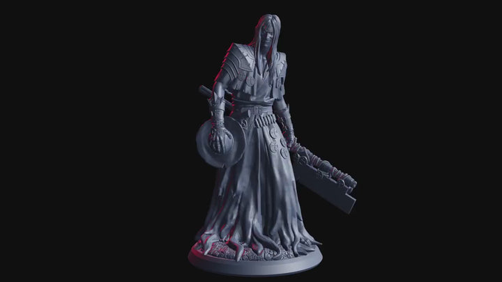 Witch Hunter Miniature | Monster Slayer Fighter Gunslinger | UNPAINTED Resin DnD 5E Pathfinder