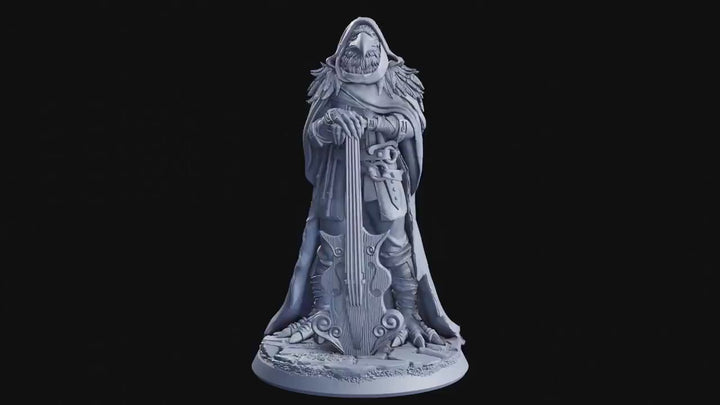 Kenku Bard, RavenFolk Aarakocra  | 28mm, 32mm,54mm,75mm, 100mm Scale Resin Mini | Dungeons and Dragons Pathfinder D&amp;D 5e| Flesh of God